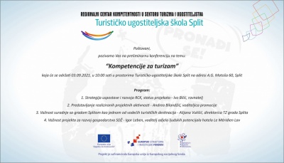 Najava konferencije "Kompetencije za turizam"